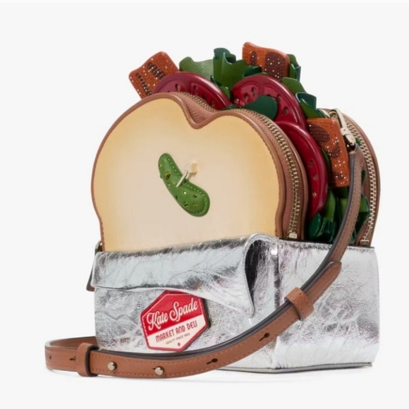 🔹️KATE SPADE🔹️ Glamwich 3d Sandwich Crossbody Bag Novelty Purse Handbag - Picture 3 of 8